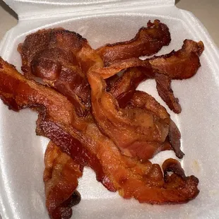 Soft bacon ( I requested extra crispy bacon didn&apos;t get it)