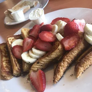 Strawberry and banana French Toast