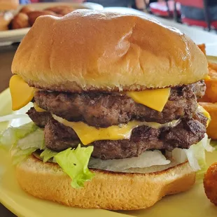 Double cheeseburger