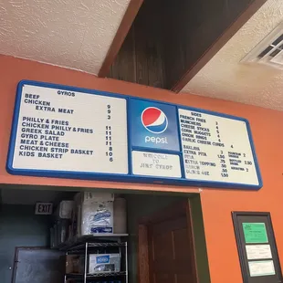 Menu as of 6/13/23