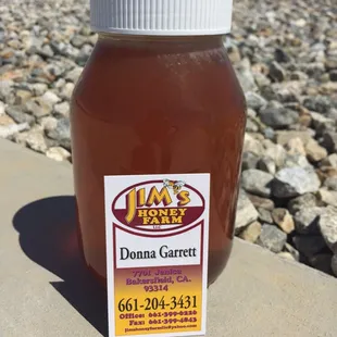 Quart of orange blossom honey