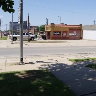 Street view of restaurant