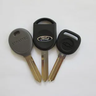 some transponder keys serviced by Jim's Lock &amp; Key, Inc.