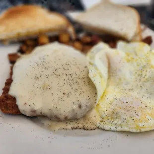 Chicken Fried Steak &amp; Eggs