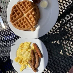 food, waffles