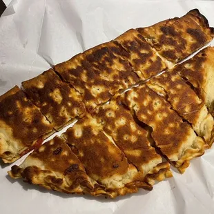 Large pepperoni calzone