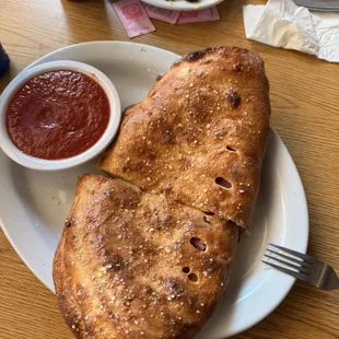 Ham and Sausage Calzone!!