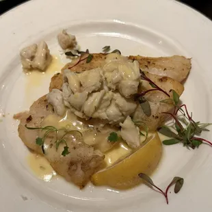 Special of the Day - Halibut with Jumbo Lump Crab Béarnaise