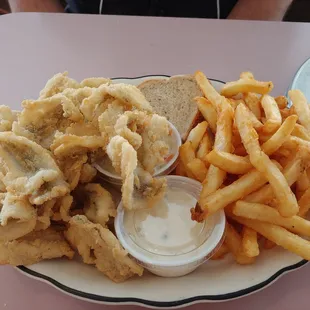 a plate of fried food