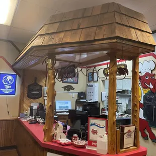 the counter area