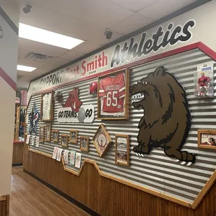 the inside of a restaurant