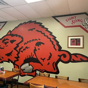 interior, pizza