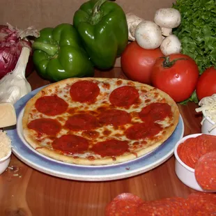 Mini Thin Crust Pepperoni