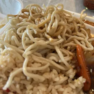 Boiled plain noodles no flavor