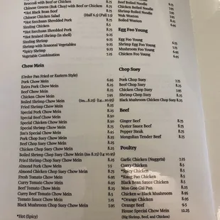Menu May 2020