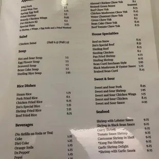 Menu May 2020