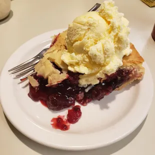 Blackberry pie on Saturday only.