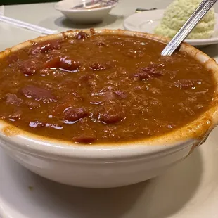 Bowl of chili.