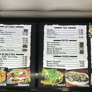 Jims menu not showing price of food. So you don&apos;t know what you&apos;re paying for.