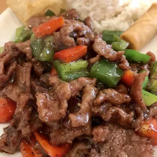 17. Black Pepper Beef Lunch Special