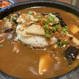 Mushroom Curry Hot Stone