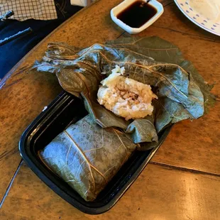 Sticky Rice in Lotus Leaf