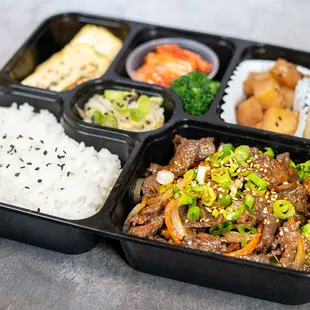 a meal in a plastic container