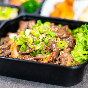 a meal in a plastic container