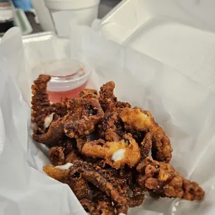 New item: fried calamari, all tentacles!!