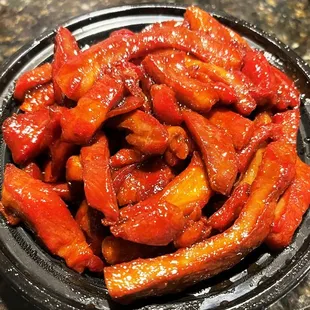 Boneless ribs appetizer