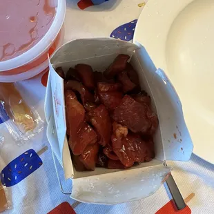 Boneless spare ribs, small