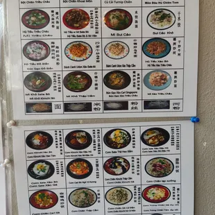 sushi and sashimi, menu