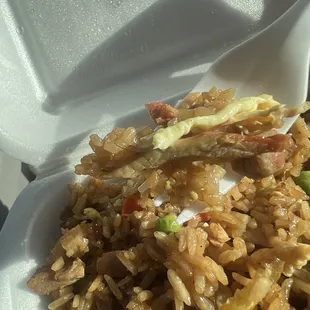 HAIR IN MY FOOD!!! Never trusting this place again I threw the whole meal out!!