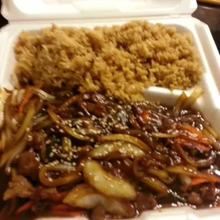 Bulgolgi was delicious.