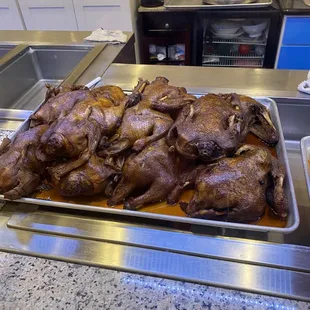 Braised duck