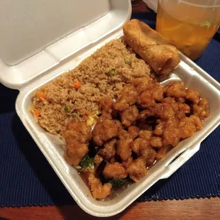 me and the General and another General... two meals worth.