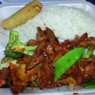 L7 Roast pork with mixed vegetables $5.55