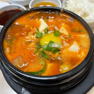 Seafood soup was so yummy, on a cold windy night, it hits the spot!