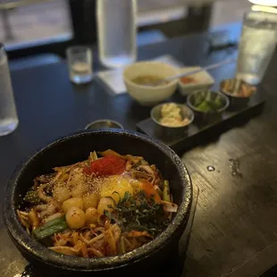 Bi Bim Bap with baby octopus