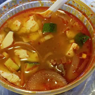 Combination soft tofu Soup