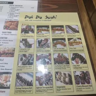 Food menu