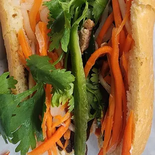 Top side grilled pork sando