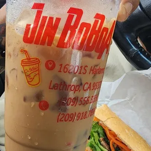 Vietnamese iced coffee with milk