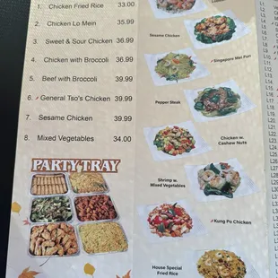 ramen and noodles, menu