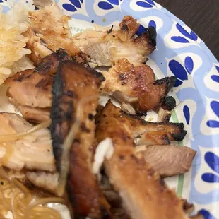 Forgot to take a pic of the BBQ chicken before I cut it for my kids