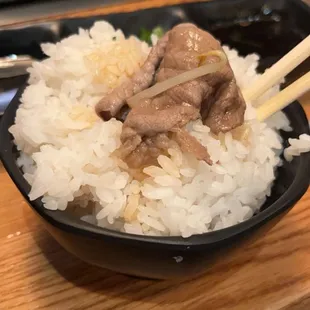 Meat and rice