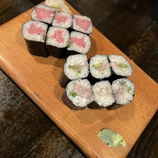 toro roll, negihama roll