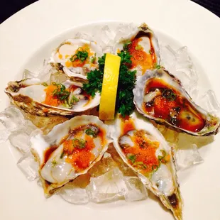 Oysters for an appetizer. It was good, oysters were fresh, presentation  was on point.