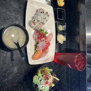 5 Pieces Sushi and Regular Roll Lunch Special