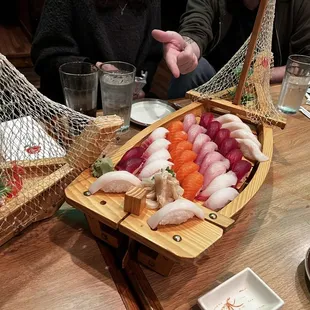 Part 2 of Tray C: sashimi boat